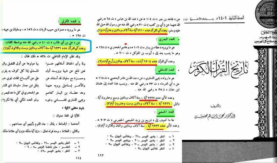 عقیدہ تحریف قرآن فی کتب اہلسنة (چوتھا حصہ)